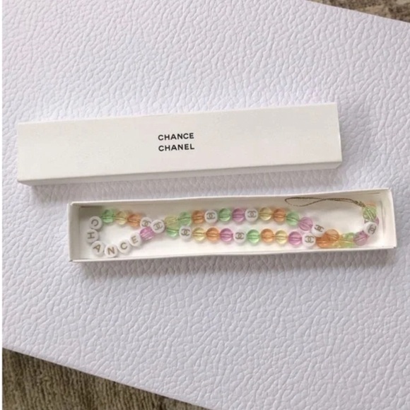 ✨CHANEL Chance Key Chain Cellphone Charm Beaded Logo - Picture 8 of 12